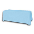 8' Blank Solid Color Polyester Table Throw - Caribbean